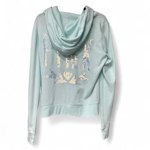 Victoria's Secret Light Blue PINK Sequin Hoodie